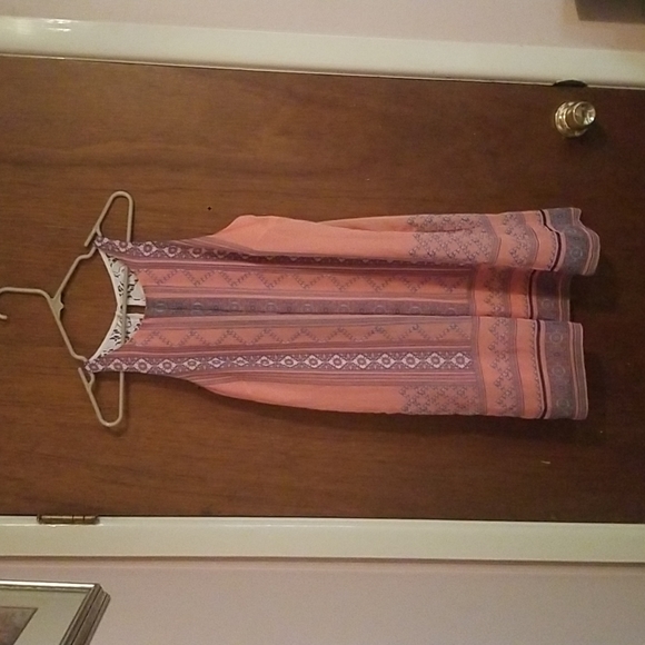 by & by Dresses & Skirts - By & By Coral Floral Geometric Mini Dress Size L